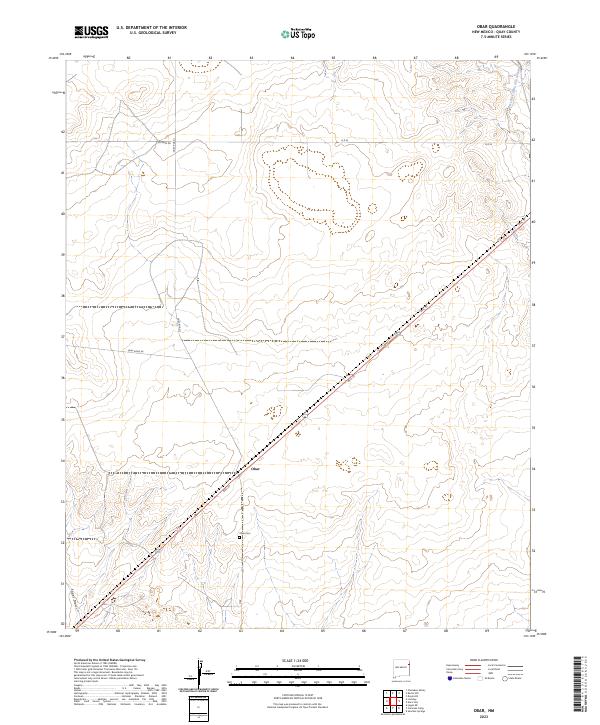 Obar, NM — USGS 7.5-minute topo (2023)