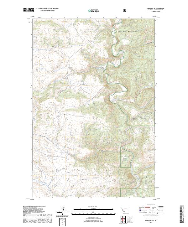 Lingshire NE, MT — USGS 7.5-minute topo (2024)