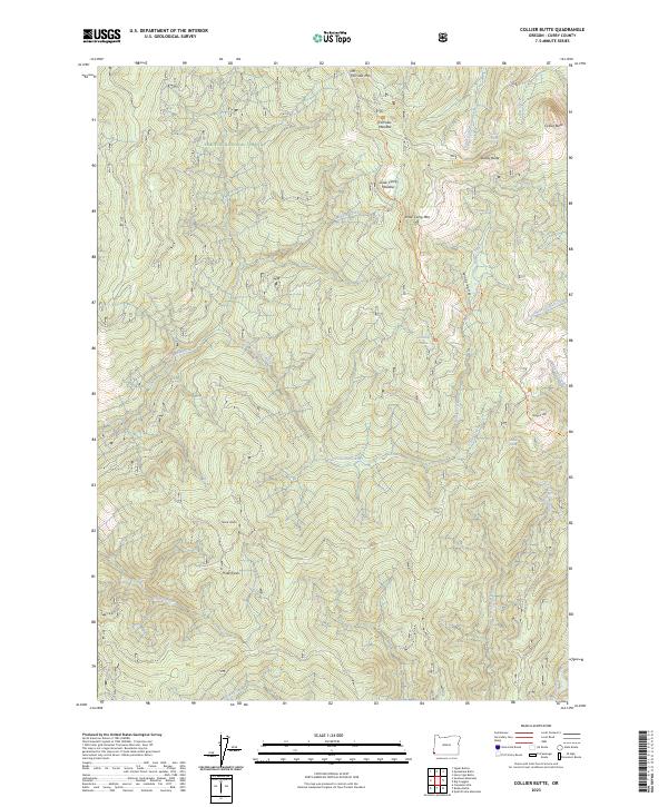 Collier Butte, OR — USGS 7.5-minute topo (2023)