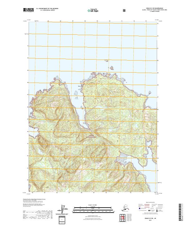 Craig D-5 SW, AK — USGS 7.5-minute topo (2021)