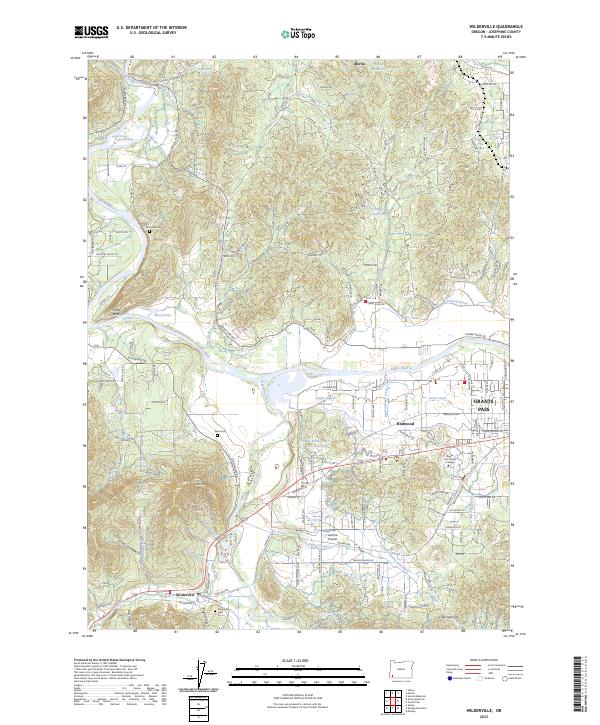 Wilderville, OR — USGS 7.5-minute topo (2023)