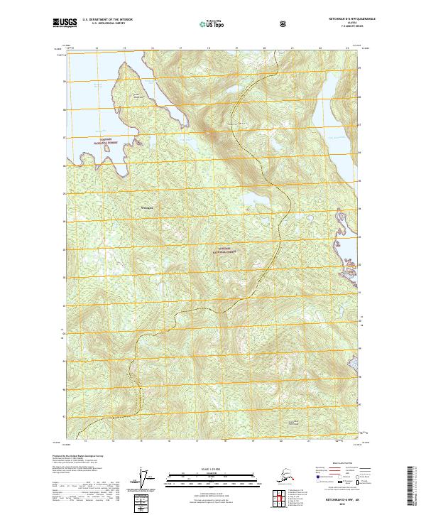 Ketchikan D-6 NW, AK — USGS 7.5-minute topo (2021)