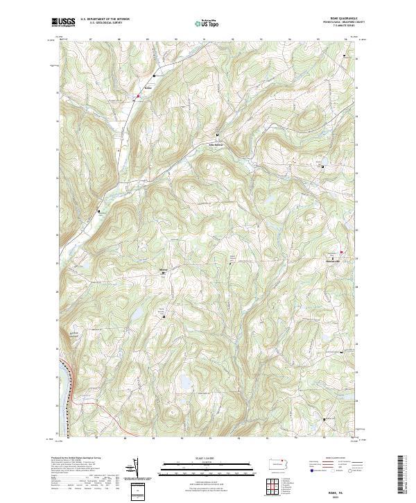 Rome, PA — USGS 7.5-minute topo (2023)