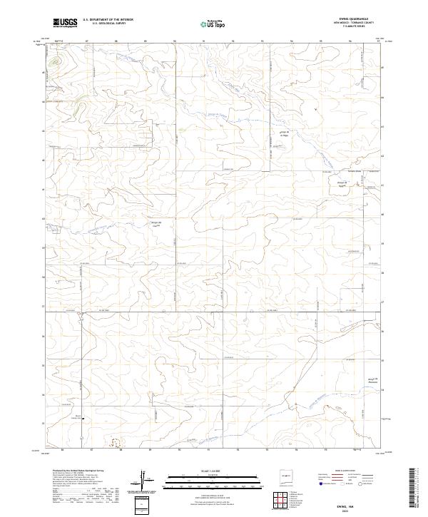 Ewing, NM — USGS 7.5-minute topo (2023)