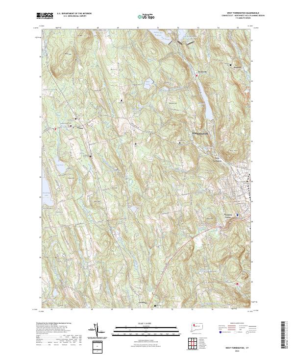 West Torrington, CT — USGS 7.5-minute topo (2024)
