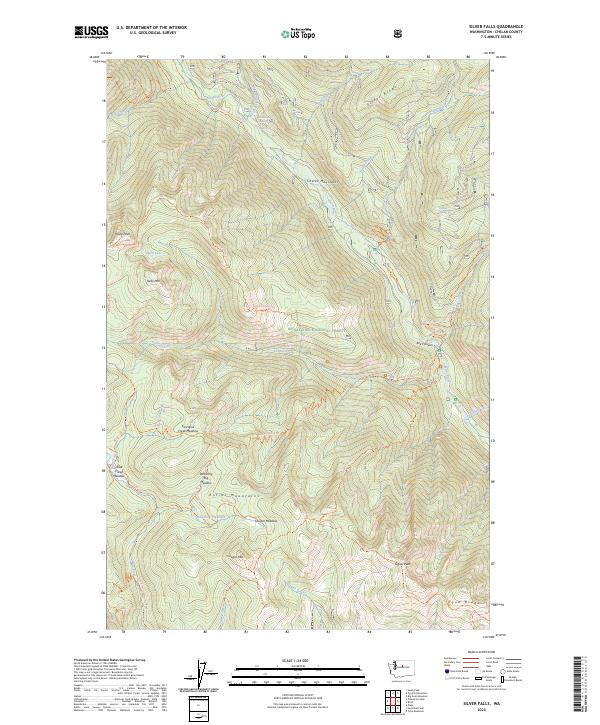 Silver Falls, WA — USGS 7.5-minute topo (2023)