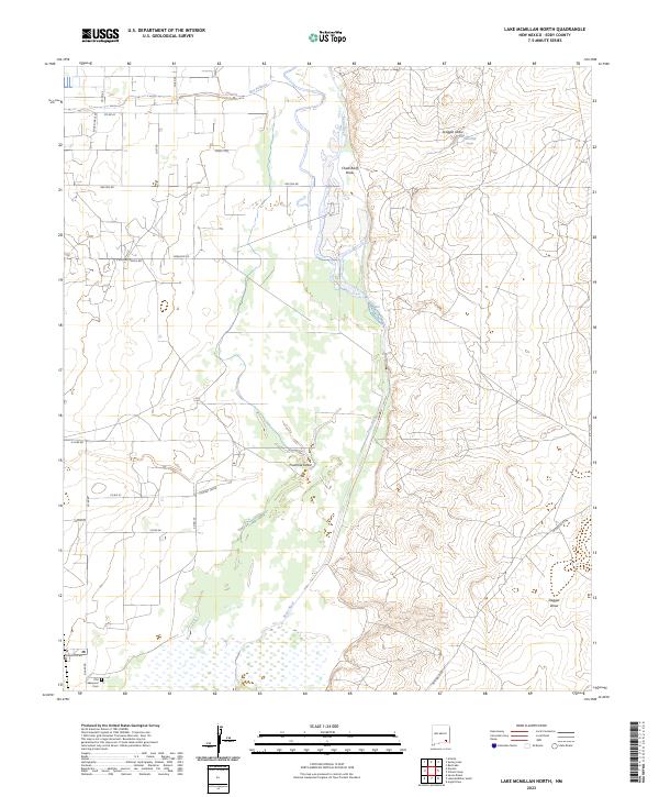Lake McMillan North, NM — USGS 7.5-minute topo (2023)