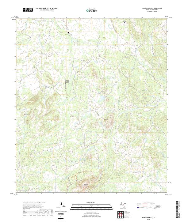 Enchanted Rock, TX — USGS 7.5-minute topo (2022)