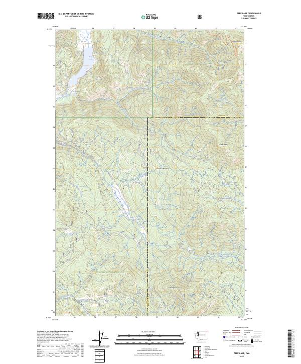Deep Lake, WA — USGS 7.5-minute topo (2023)