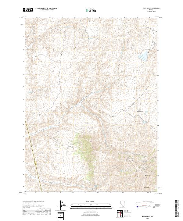 Ravens Nest, NV — USGS 7.5-minute topo (2021)