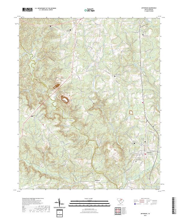 Jefferson, SC — USGS 7.5-minute topo (2024)