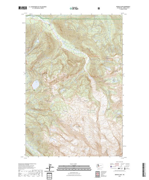 Mowich Lake, WA — USGS 7.5-minute topo (2023)