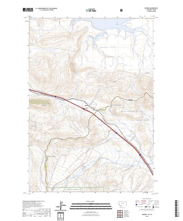 Monida, MT-ID — USGS 7.5-minute topo (2024)