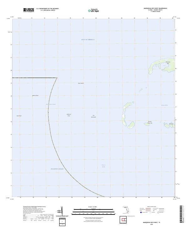 Marquesas Keys West, FL — USGS 7.5-minute topo (2025)