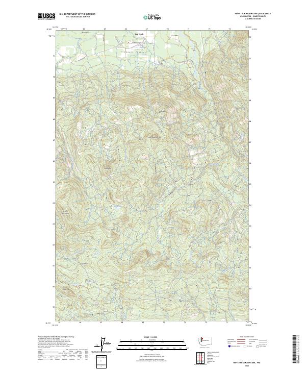Haystack Mountain, WA — USGS 7.5-minute topo (2023)