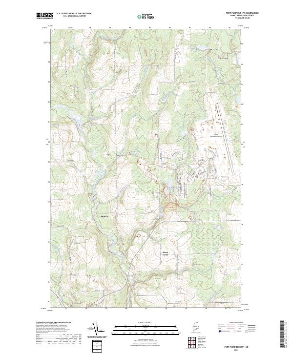 Fort Fairfield NW, ME — USGS 7.5-minute topo (2024)