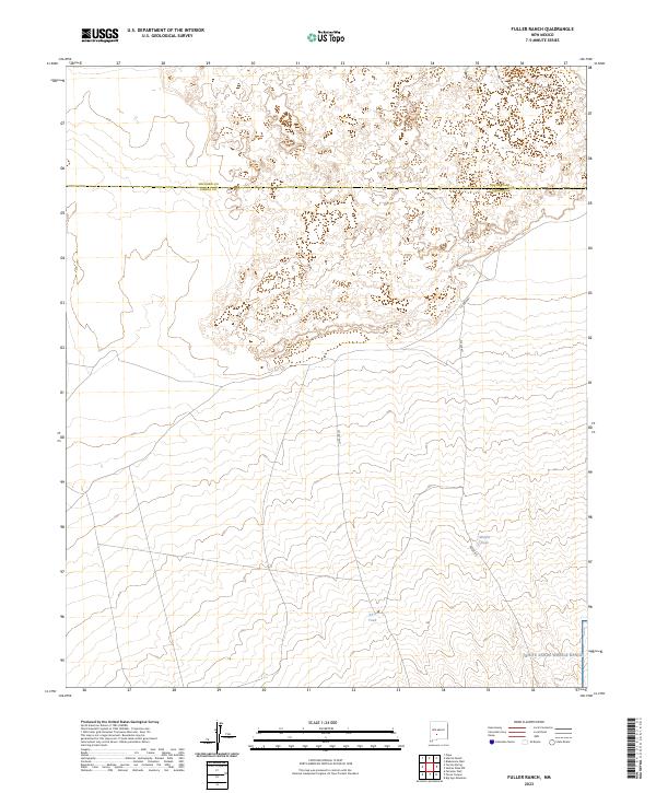 Fuller Ranch, NM — USGS 7.5-minute topo (2023)