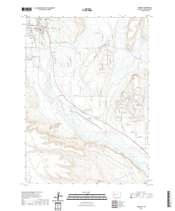 Pinedale, WY — USGS 7.5-minute topo (2021)