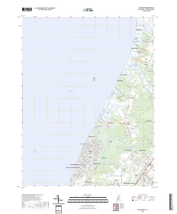 Rio Grande, NJ — USGS 7.5-minute topo (2023)