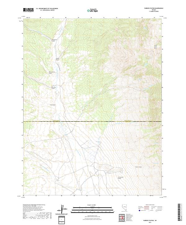 Parker Station, NV — USGS 7.5-minute topo (2021)