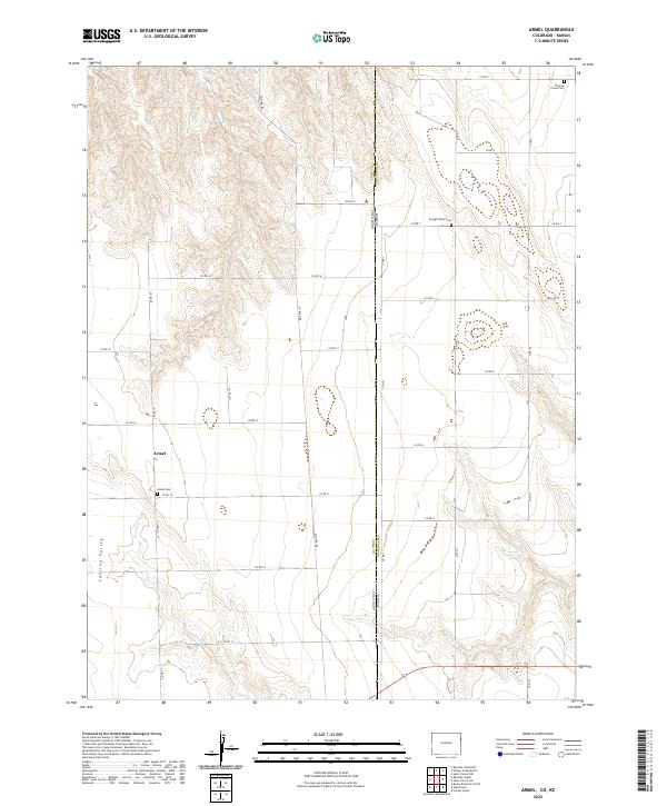 Armel, CO-KS — USGS 7.5-minute topo (2022)