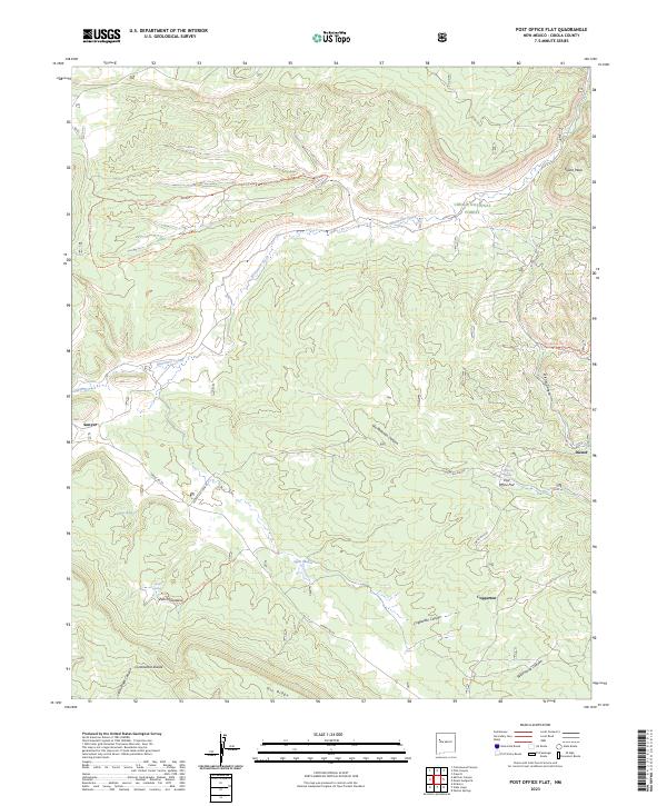 Post Office Flat, NM — USGS 7.5-minute topo (2023)