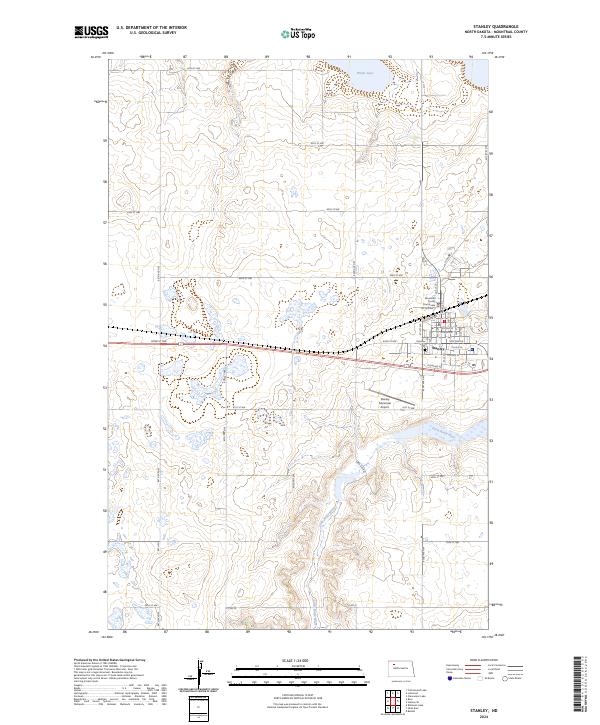 Stanley, ND — USGS 7.5-minute topo (2024)