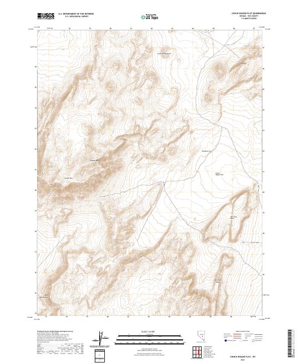 Chuck Wagon Flat, NV — USGS 7.5-minute topo (2021)