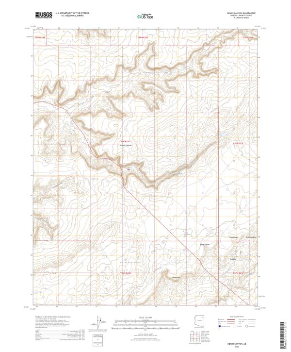 Keams Canyon, AZ — USGS 7.5-minute topo (2026)