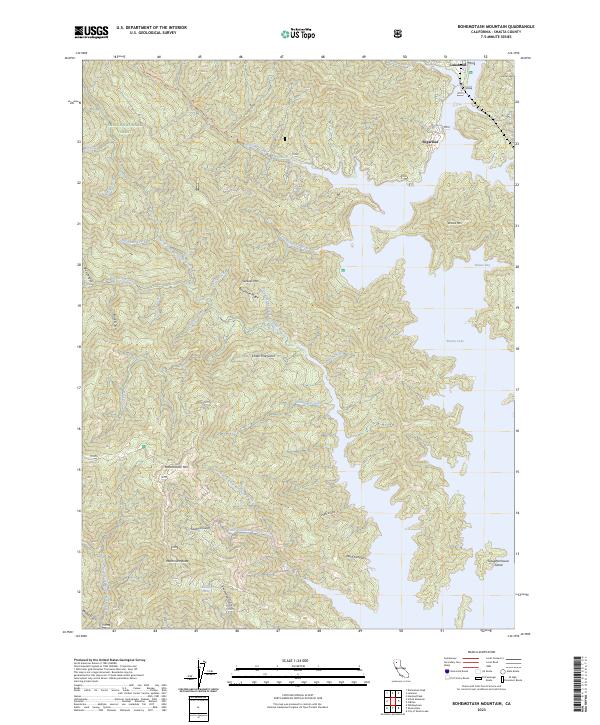 Bohemotash Mountain, CA — USGS 7.5-minute topo (2023)