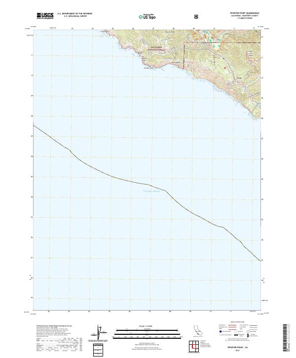 Pfeiffer Point, CA — USGS 7.5-minute topo (2021)