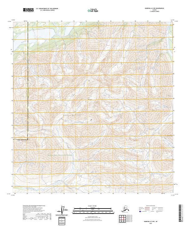 Nabesna A-2 NW, AK — USGS 7.5-minute topo (2023)