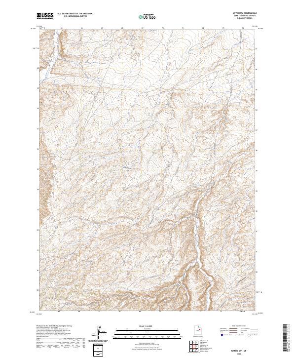 Myton SW, UT — USGS 7.5-minute topo (2023)