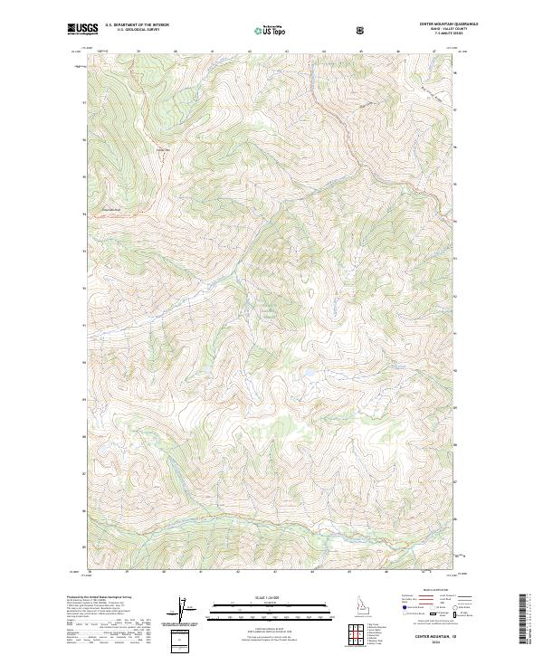 Center Mountain, ID — USGS 7.5-minute topo (2024)
