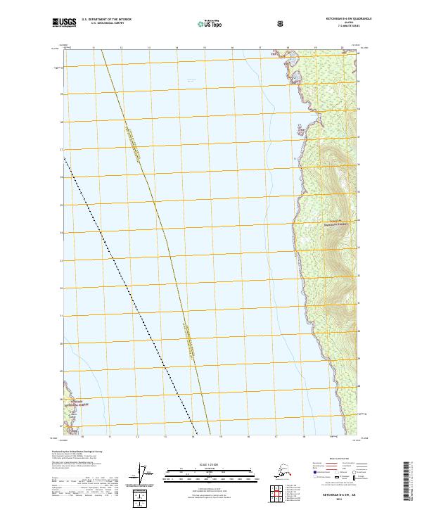 Ketchikan B-6 SW, AK — USGS 7.5-minute topo (2021)