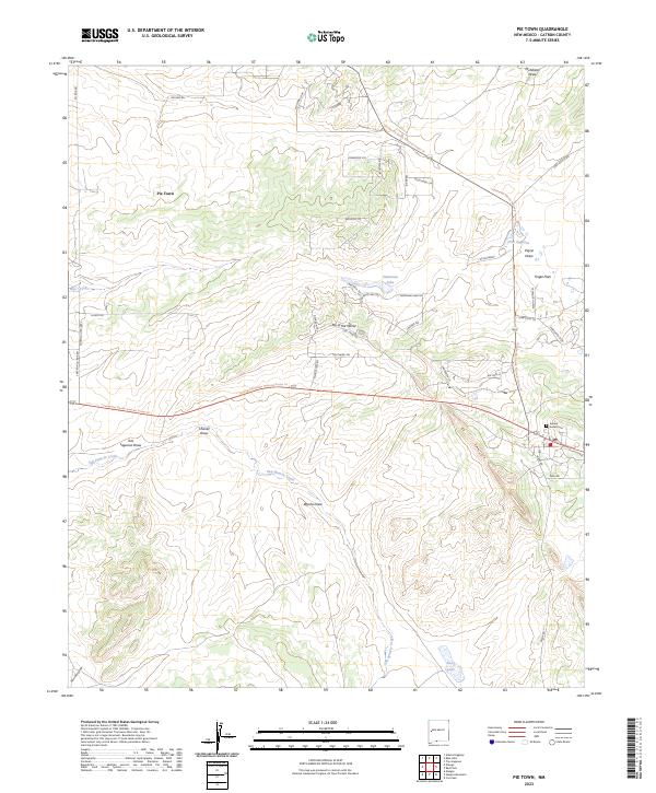Pie Town, NM — USGS 7.5-minute topo (2023)