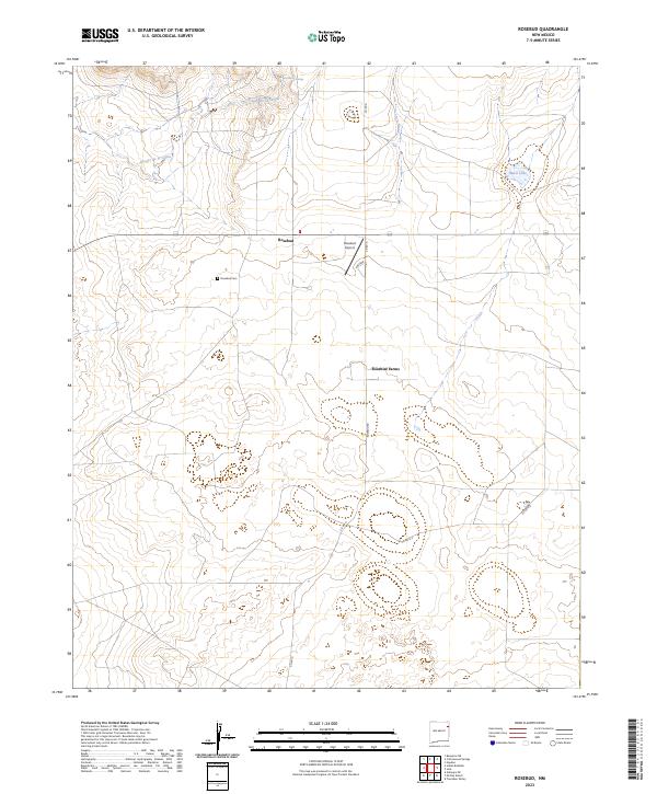 Rosebud, NM — USGS 7.5-minute topo (2023)
