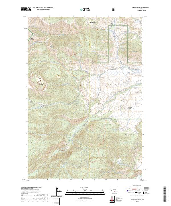 Meyer Mountain, MT — USGS 7.5-minute topo (2024)
