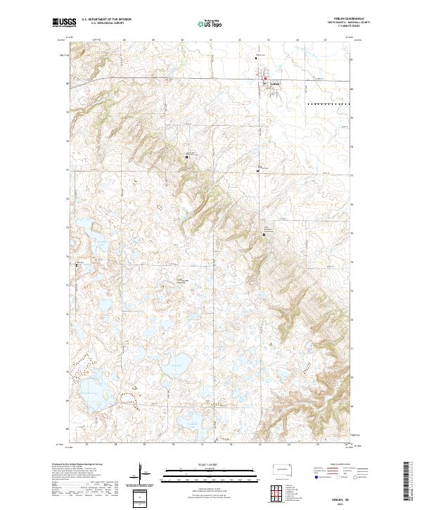 Veblen, SD — USGS 7.5-minute topo (2021)