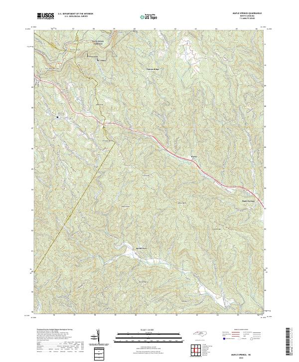 Maple Springs, NC — USGS 7.5-minute topo (2022)