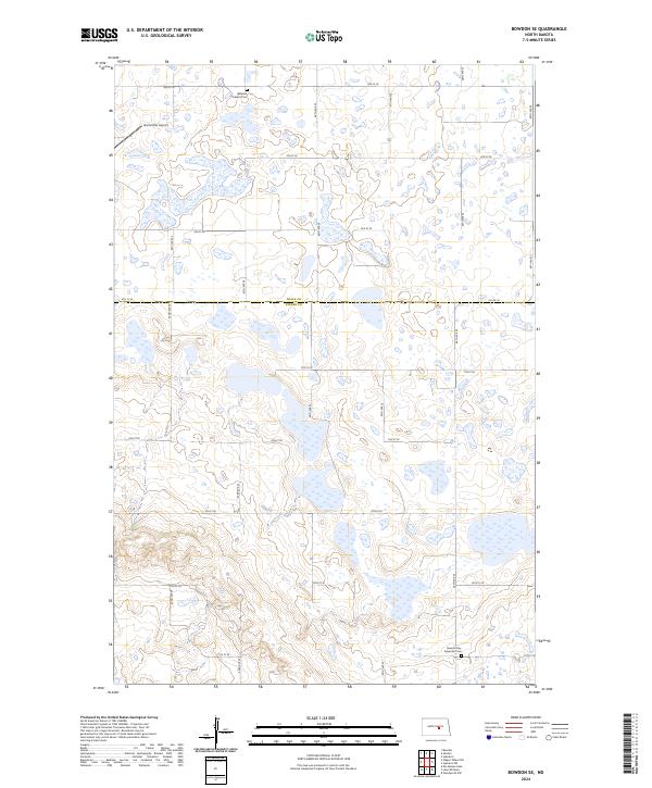 Bowdon SE, ND — USGS 7.5-minute topo (2024)