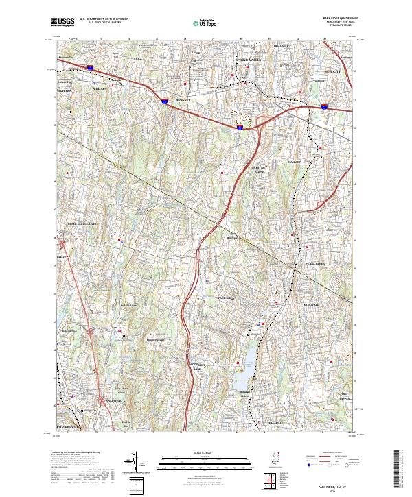 Park Ridge, NJ-NY — USGS 7.5-minute topo (2023)
