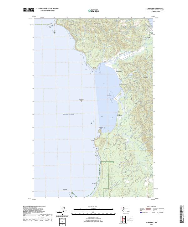 Makah Bay, WA — USGS 7.5-minute topo (2023)