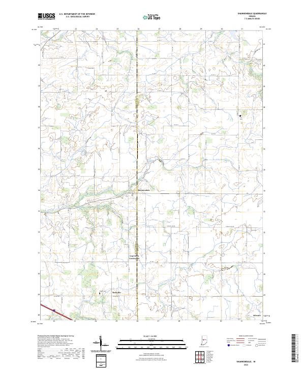 Shannondale, IN — USGS 7.5-minute topo (2022)