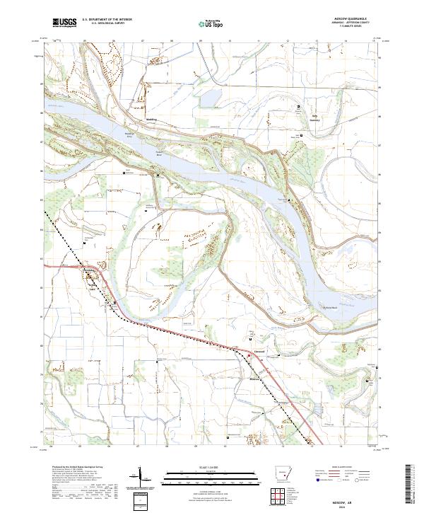 Moscow, AR — USGS 7.5-minute topo (2024)
