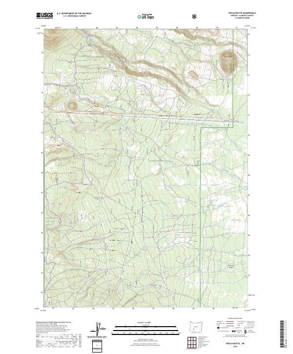 Welch Butte, OR — USGS 7.5-minute topo (2024)