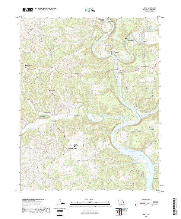 Udall, MO — USGS 7.5-minute topo (2021)