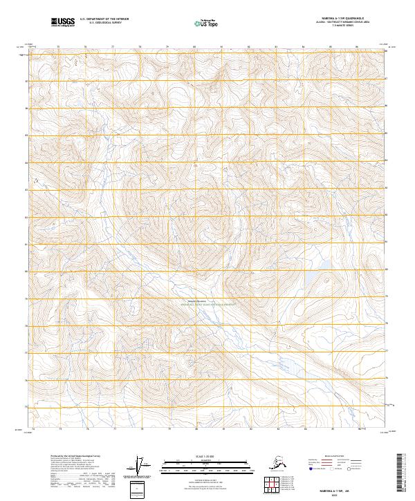 Nabesna A-1 SW, AK — USGS 7.5-minute topo (2023)