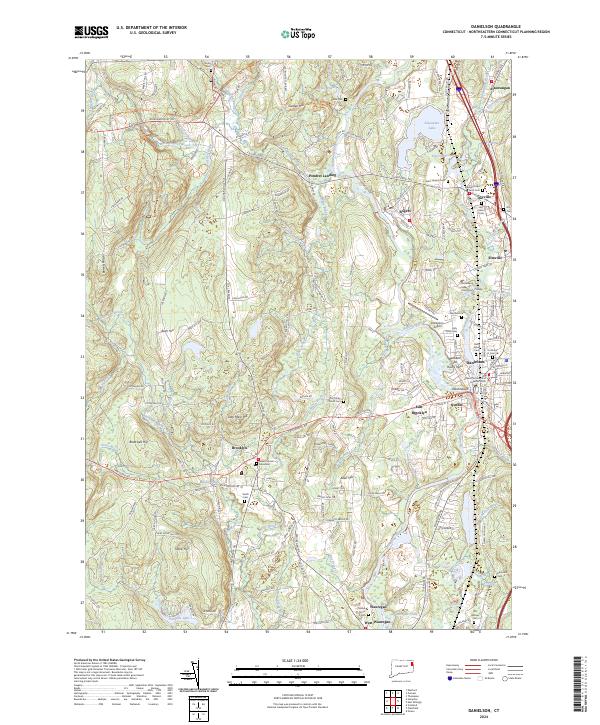 Danielson, CT — USGS 7.5-minute topo (2024)