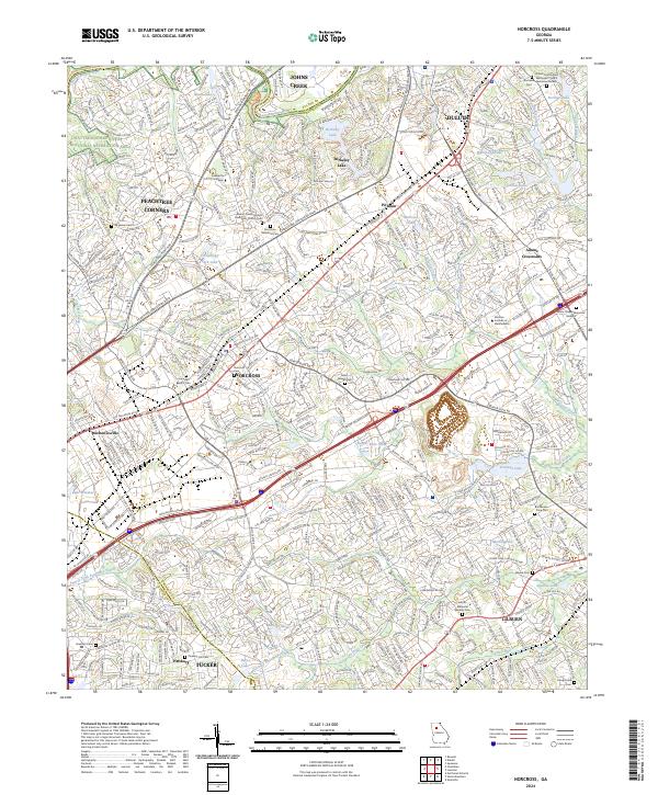 Norcross, GA — USGS 7.5-minute topo (2024)